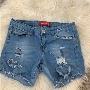 Size 9 jean shorts. Worn twice